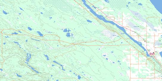 Big River Topo Map 073G14 at 1:50,000 scale - National Topographic System of Canada (NTS) - Toporama map