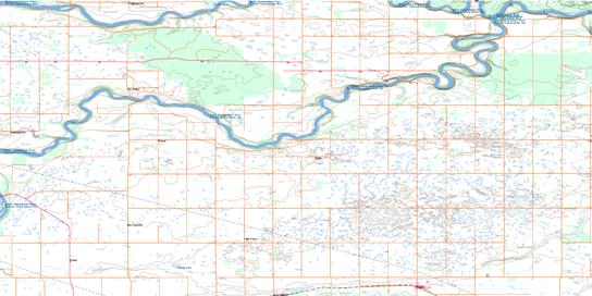 Peonan Lake Topographic map 073H03 at 1:50,000 Scale
