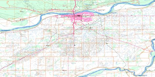 Prince Albert Topographic map 073H04 at 1:50,000 Scale