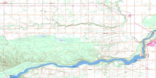 Nipawin Topo Map 073H08 at 1:50,000 scale - National Topographic System of Canada (NTS) - Toporama map