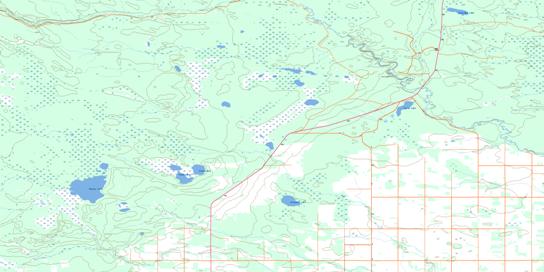 Bedard Creek Topographic map 073H10 at 1:50,000 Scale