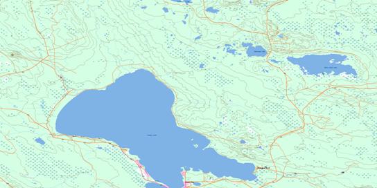 Candle Lake Topo Map 073H14 at 1:50,000 scale - National Topographic System of Canada (NTS) - Toporama map