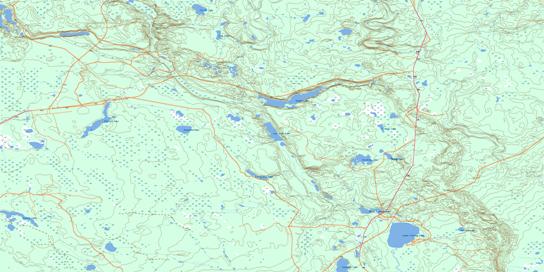 Summit Lake Topographic map 073I02 at 1:50,000 Scale