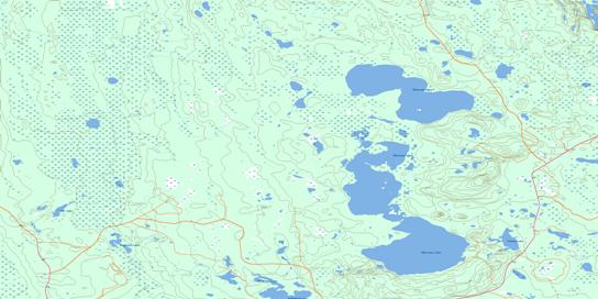 Whiteswan Lakes Topographic map 073I03 at 1:50,000 Scale