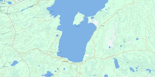 Montreal Lake South Topo Map 073I04 at 1:50,000 scale - National Topographic System of Canada (NTS) - Toporama map