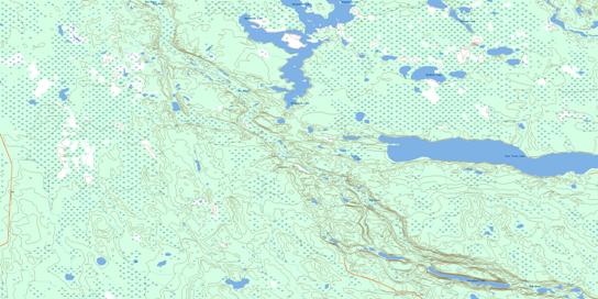 East Trout Lake Topo Map 073I06 at 1:50,000 scale - National Topographic System of Canada (NTS) - Toporama map