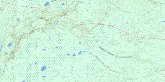 Wuchewun River Topo Map 073I10 at 1:50,000 scale - National Topographic System of Canada (NTS) - Toporama map