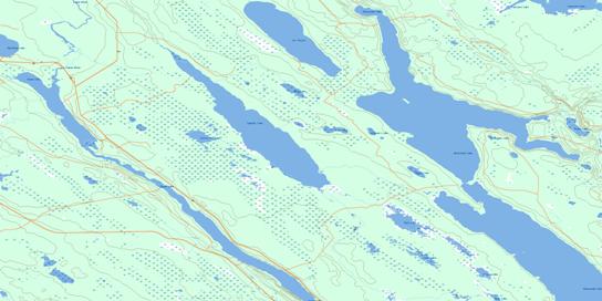 Taggart Lake Topographic map 073J03 at 1:50,000 Scale