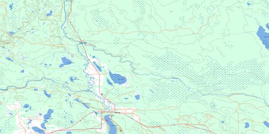 Green Lake Topographic map 073J05 at 1:50,000 Scale