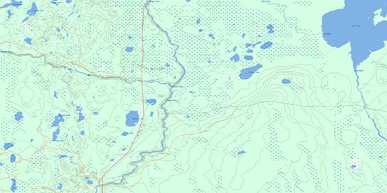 Bazill Bay Topo Map 073J12 at 1:50,000 scale - National Topographic System of Canada (NTS) - Toporama map