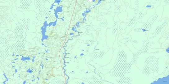 Durocher Lake Topo Map 073J13 at 1:50,000 scale - National Topographic System of Canada (NTS) - Toporama map