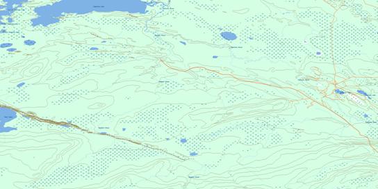 Twoforks River Topographic map 073J16 at 1:50,000 Scale