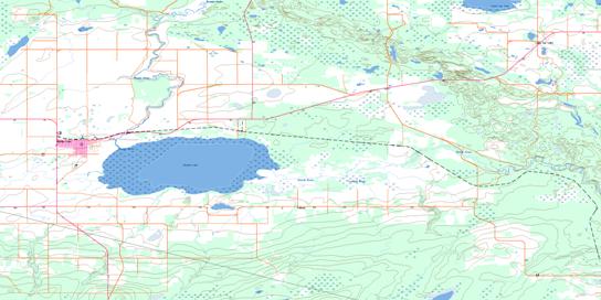Meadow Lake Topo Map 073K01 at 1:50,000 scale - National Topographic System of Canada (NTS) - Toporama map