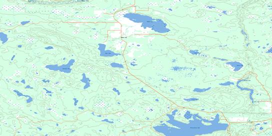 Ministikwan Lake Topo Map 073K04 at 1:50,000 scale - National Topographic System of Canada (NTS) - Toporama map