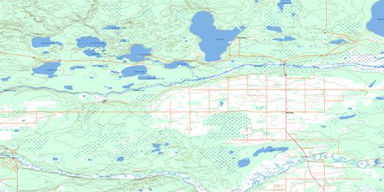 Dorintosh Topo Map 073K07 at 1:50,000 scale - National Topographic System of Canada (NTS) - Toporama map