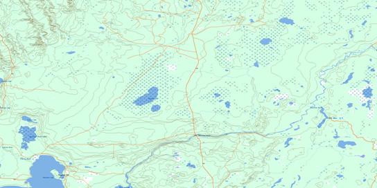 Waterhen Lake Topographic map 073K09 at 1:50,000 Scale