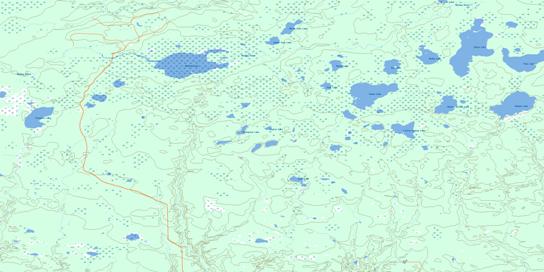 Muskeg Lake Topographic map 073K11 at 1:50,000 Scale