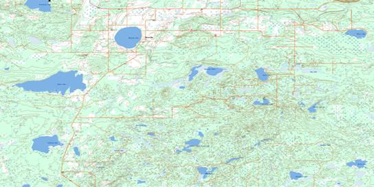Reita Lake Topographic map 073L01 at 1:50,000 Scale