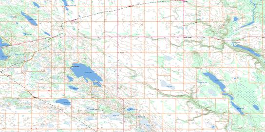 Vincent Lake Topographic map 073L03 at 1:50,000 Scale