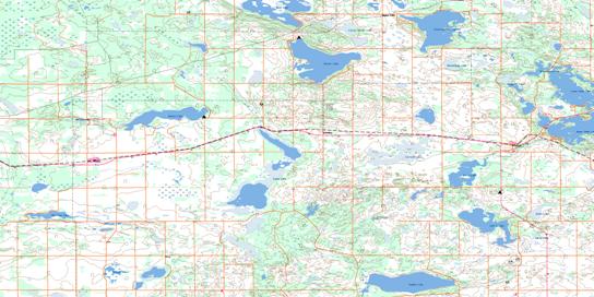 Cache Lake Topographic map 073L04 at 1:50,000 Scale