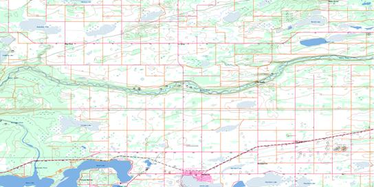 Bonnyville Topographic map 073L07 at 1:50,000 Scale