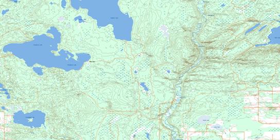 Pinehurst Lake Topo Map 073L11 at 1:50,000 scale - National Topographic System of Canada (NTS) - Toporama map