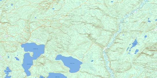 Touchwood Lake Topographic map 073L14 at 1:50,000 Scale