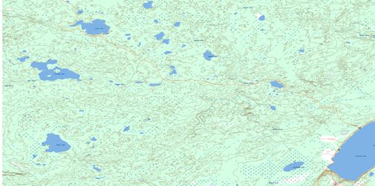 Medley River Topographic map 073L16 at 1:50,000 Scale