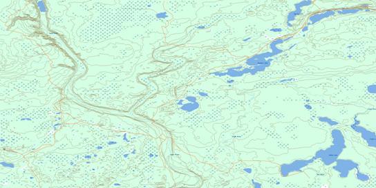 Behan Lake Topographic map 073M05 at 1:50,000 Scale