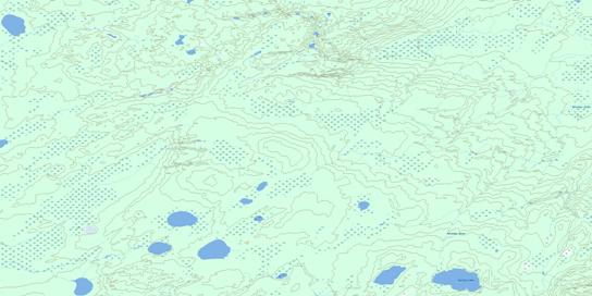 Carlton Lake Topo Map 073N03 at 1:50,000 scale - National Topographic System of Canada (NTS) - Toporama map