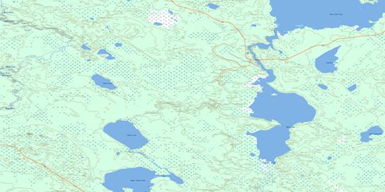 Niska Lake Topo Map 073N10 at 1:50,000 scale - National Topographic System of Canada (NTS) - Toporama map