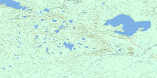 Vermette Lake Topo Map 073N11 at 1:50,000 scale - National Topographic System of Canada (NTS) - Toporama map