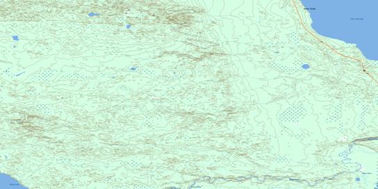 Michel Village Topo Map 073N14 at 1:50,000 scale - National Topographic System of Canada (NTS) - Toporama map