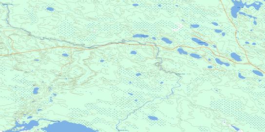 Pisew Lake Topographic map 073O01 at 1:50,000 Scale