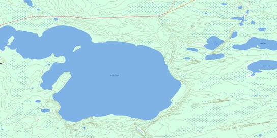 Lac La-Plonge Topo Map 073O03 at 1:50,000 scale - National Topographic System of Canada (NTS) - Toporama map