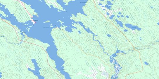 Lac Ile-A-La-Crosse Topographic map 073O05 at 1:50,000 Scale