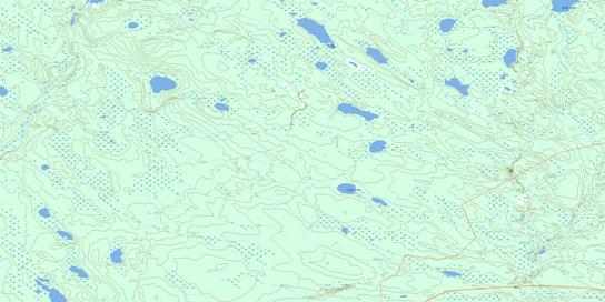 Cinder Lake Topo Map 073O06 at 1:50,000 scale - National Topographic System of Canada (NTS) - Toporama map