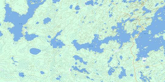 Bar Lake Topo Map 073O08 at 1:50,000 scale - National Topographic System of Canada (NTS) - Toporama map