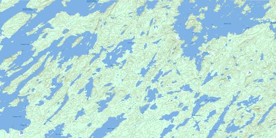 Sandfly Lake Topographic map 073O09 at 1:50,000 Scale