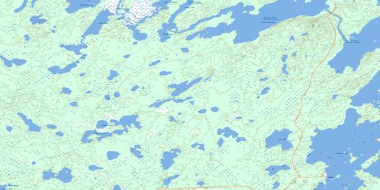 Pinehouse Lake Topo Map 073O10 at 1:50,000 scale - National Topographic System of Canada (NTS) - Toporama map