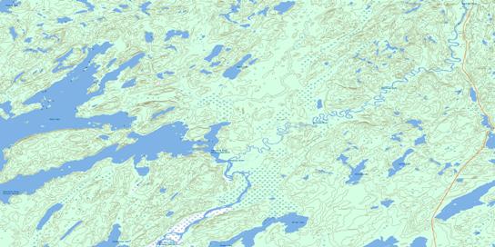 Bentley Bay Topo Map 073O15 at 1:50,000 scale - National Topographic System of Canada (NTS) - Toporama map