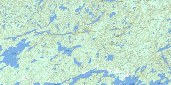 Belanger Topo Map 073O16 at 1:50,000 scale - National Topographic System of Canada (NTS) - Toporama map