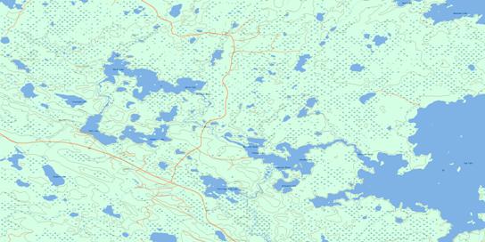 Morin Lake Topo Map 073P04 at 1:50,000 scale - National Topographic System of Canada (NTS) - Toporama map