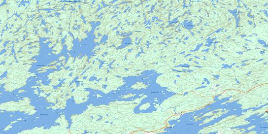 Nemeiben Lake Topographic map 073P06 at 1:50,000 Scale