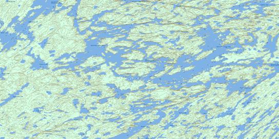 Black Bear Island Lake Topographic map 073P12 at 1:50,000 Scale