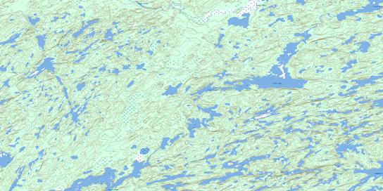 Eulas Lake Topo Map 073P13 at 1:50,000 scale - National Topographic System of Canada (NTS) - Toporama map