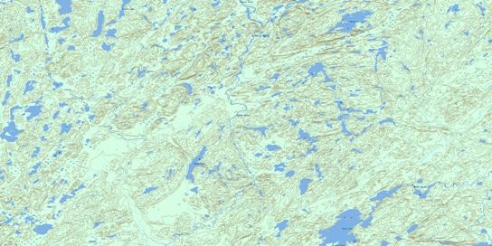 Hewetson Lake Topo Map 074A04 at 1:50,000 scale - National Topographic System of Canada (NTS) - Toporama map