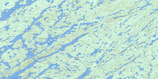 Middle Foster Lake Topo Map 074A11 at 1:50,000 scale - National Topographic System of Canada (NTS) - Toporama map