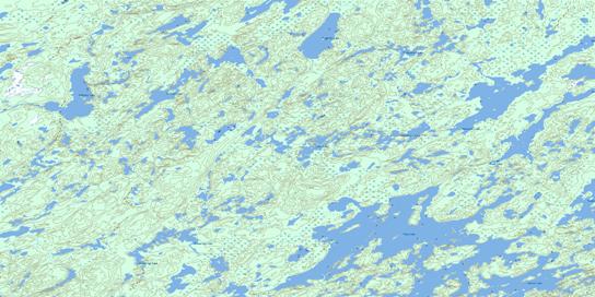 Daly Lake Topographic map 074A12 at 1:50,000 Scale