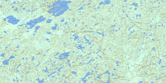 George Lake Topographic map 074B01 at 1:50,000 Scale